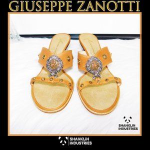 🤍🐼GIUSEPPE ZANOTTI🐼🤍 Canyon Vicini Heels Sz 38.5